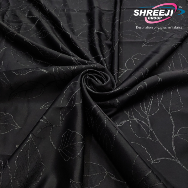 Balck Abaya Jacquard Fabrics
