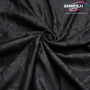 Black Abaya Jacquard Fabrics