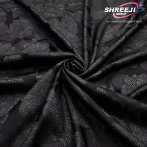 Black Abaya Jacquard Fabrics