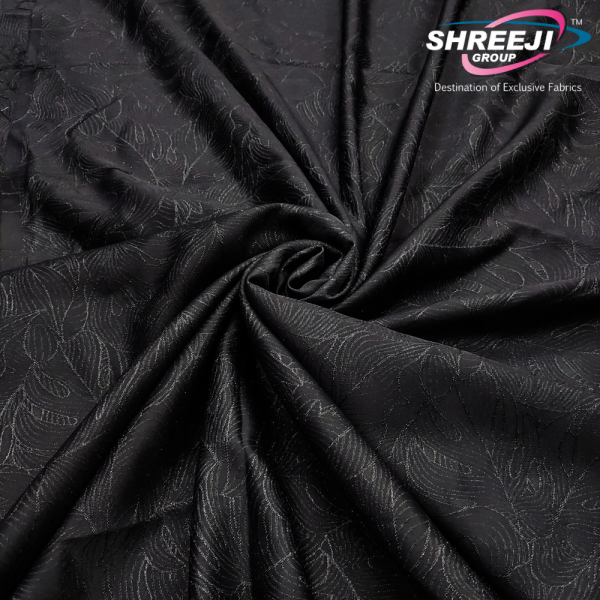 Black Abaya Jacquard Fabrics