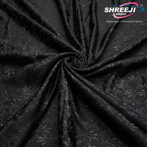 Black Abaya Jacquard Fabrics