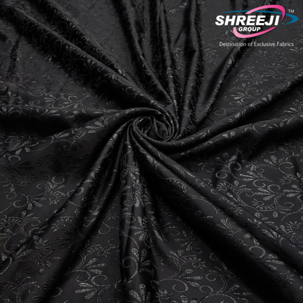 Black Abaya Jacquard Fabrics