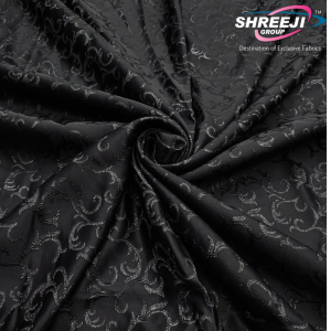 Black Abaya Jacquard Fabrics