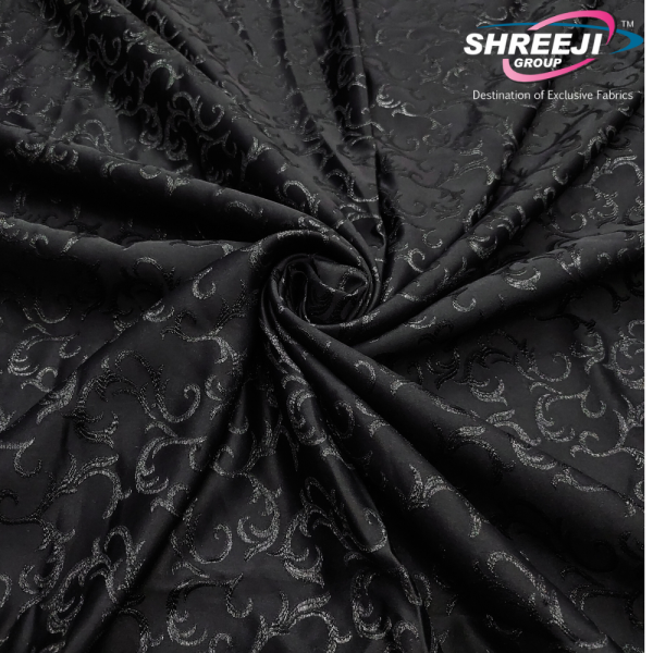 Black Abaya Jacquard Fabrics