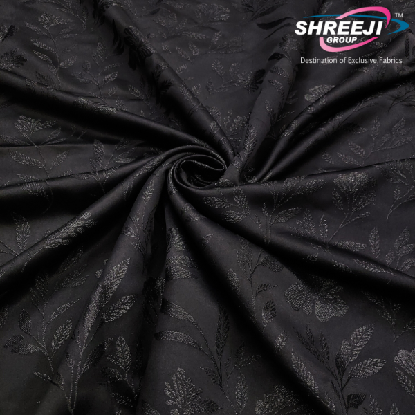 Black Abaya Jacquard Fabrics