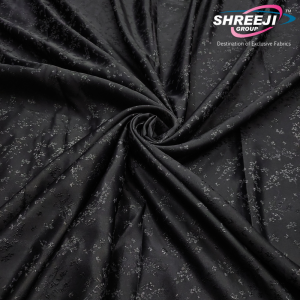 Black Abaya Jacquard Fabrics